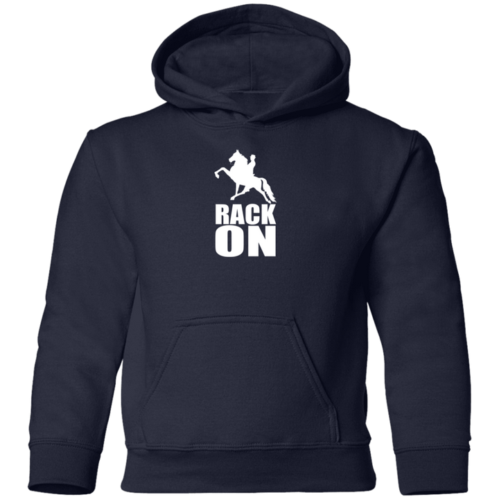 RACK ON RACKING (WHITE ART) G185B Youth Pullover Hoodie