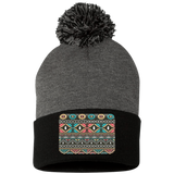AZTEC 1 SP15 Pom Pom Knit Cap - Patch