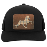 TENNESSEE WALKING HORSE PERFORMANCE LEATHER BURBURY 104C Trucker Snap Back - Patch