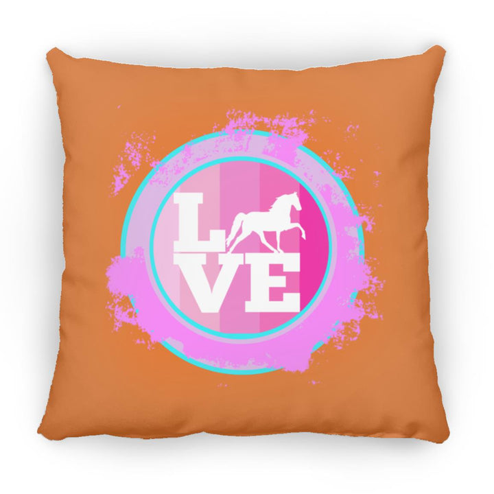 TWH PLEASURE BLEACH SPLATTER PINK TEAL ZP18 Large Square Pillow