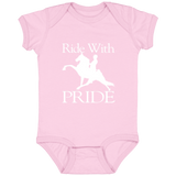 RIDEWITHPRIDEWHITE 4424 Infant Fine Jersey Bodysuit