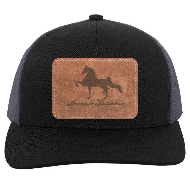 AMERICAN SADDLEBRED ON LEATHER 104C Trucker Snap Back - Patch