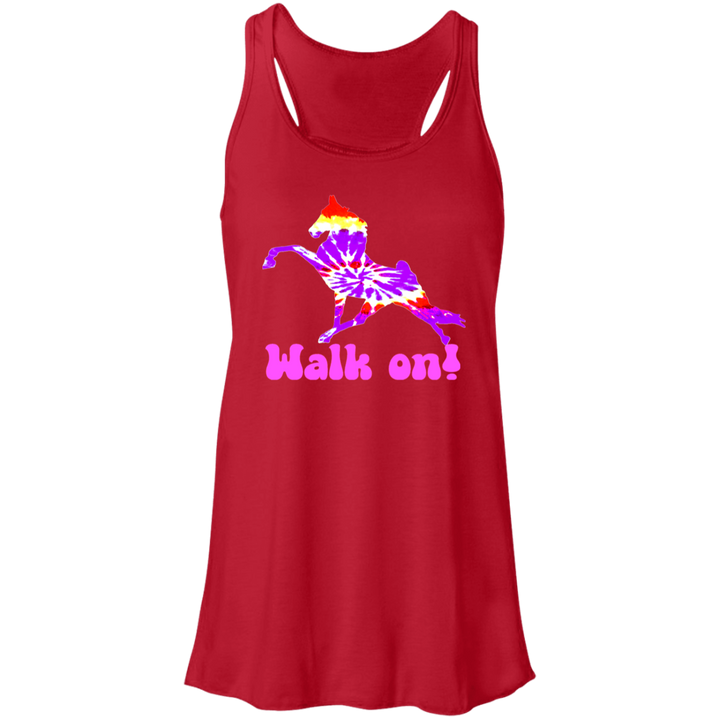 TIE DYE WALK ON B8800 Flowy Racerback Tank