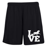 Love (TWH Pleasure) 1423 Ladies' Moisture-Wicking 7 inch Inseam Training Shorts