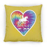 SHE FOUND HER LOVE TWH PLEASURE HEART ZP14 Small Square Pillow