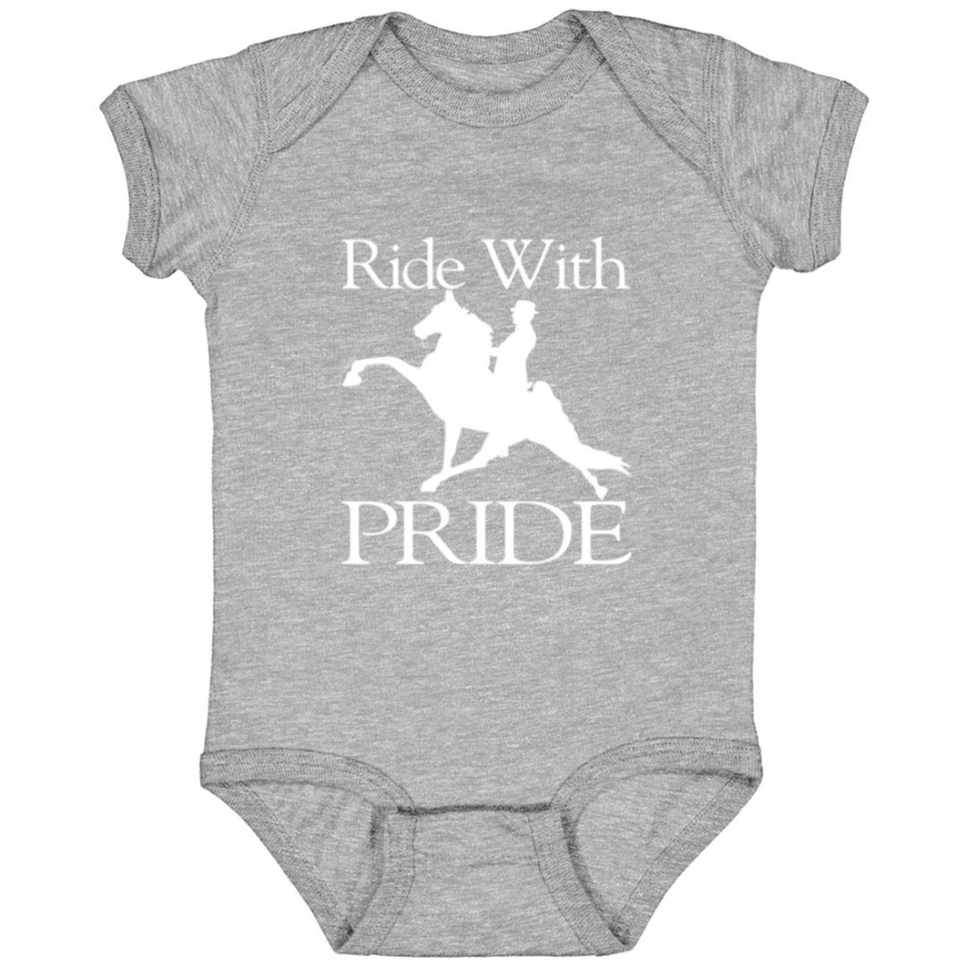 RIDEWITHPRIDEWHITE 4424 Infant Fine Jersey Bodysuit