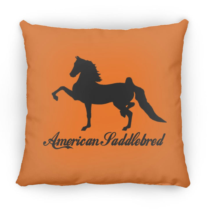 American Saddlebred 2 (black) ZP16 Medium Square Pillow