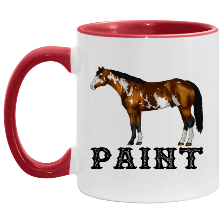 PAINT STYLE 1 4HORSE AM11OZ 11 oz. Accent Mug