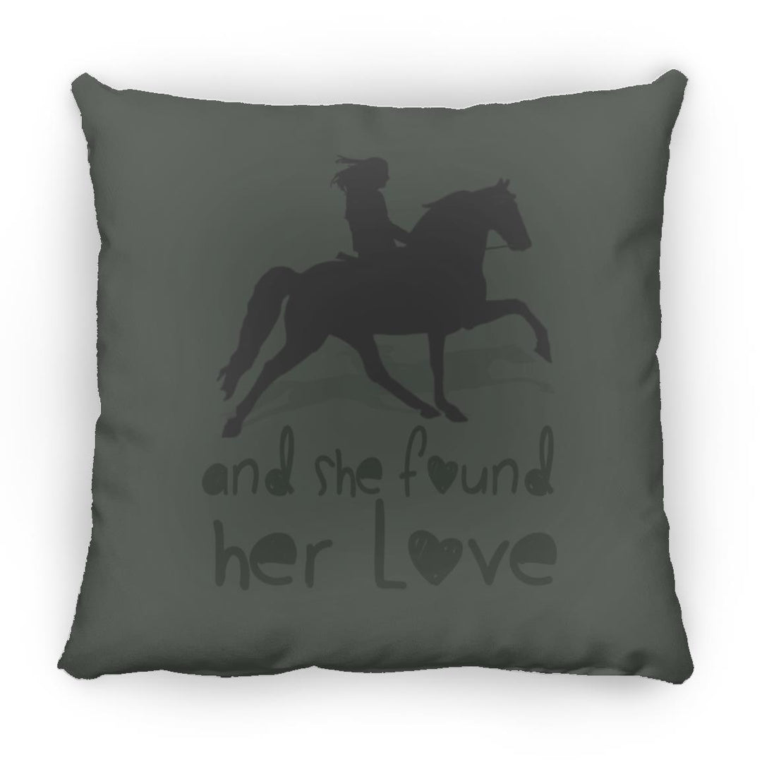 SHE FOUND HER LOVE (TWH pleasure)Bblack art ZP14 Small Square Pillow