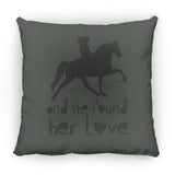 SHE FOUND HER LOVE (TWH pleasure)Bblack art ZP14 Small Square Pillow