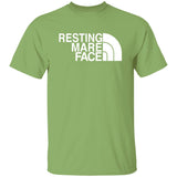 RESTING MARE FACE (white) G500 5.3 oz. T-Shirt