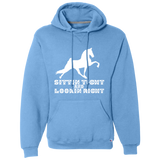 SITTIN TIGHT LOOKIN RIGHT TWH PERFORMANCE(WHITE) 695HBM Dri-Power Fleece Pullover Hoodie