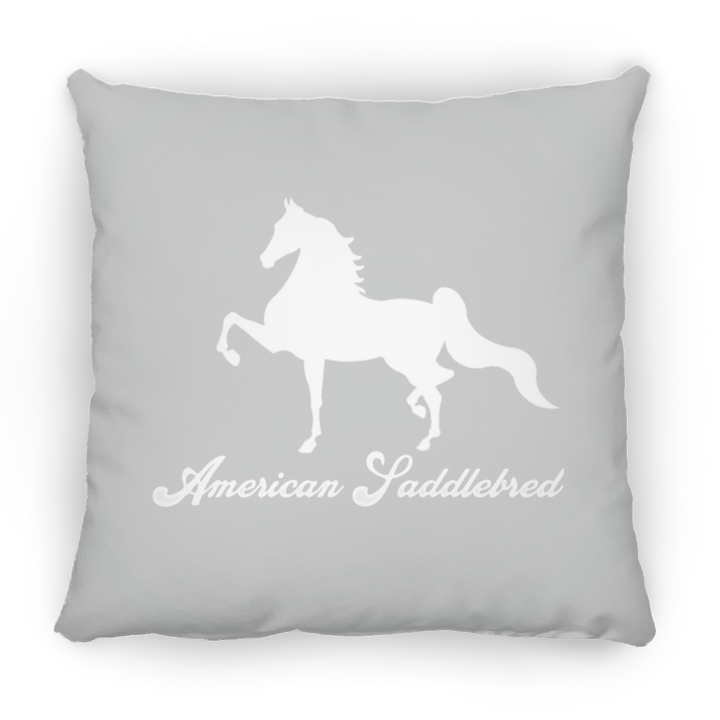 AMERICAN SADDLEBRED (DESIGN 1) WHITE 4HORSE PILLOWS THREE SIZES