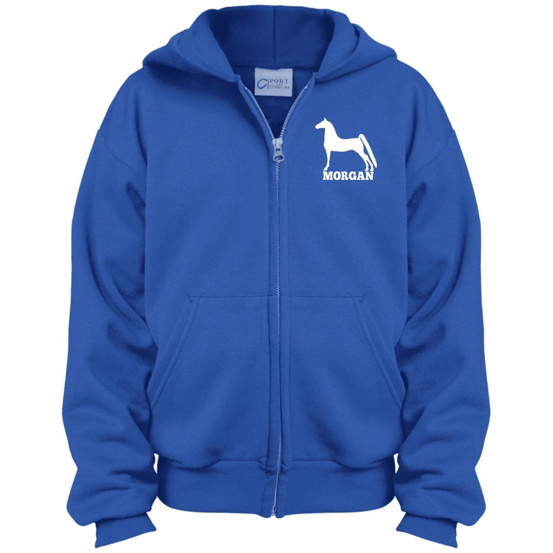 Morgan PC90YZH Youth Full Zip Hoodie