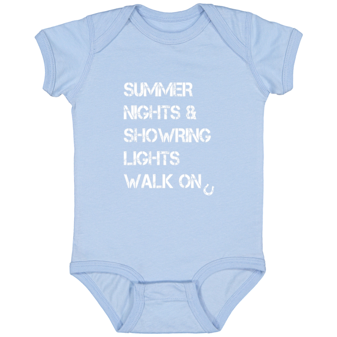 Summer Nights Showring Lights Walk On 4424 Infant Fine Jersey Bodysuit