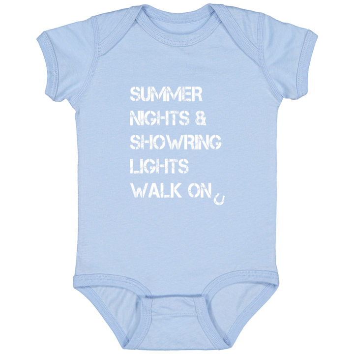 Summer Nights Showring Lights Walk On 4424 Infant Fine Jersey Bodysuit