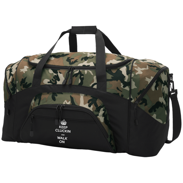 Keep Kluckin and Walk On BG99 Colorblock Sport Duffel