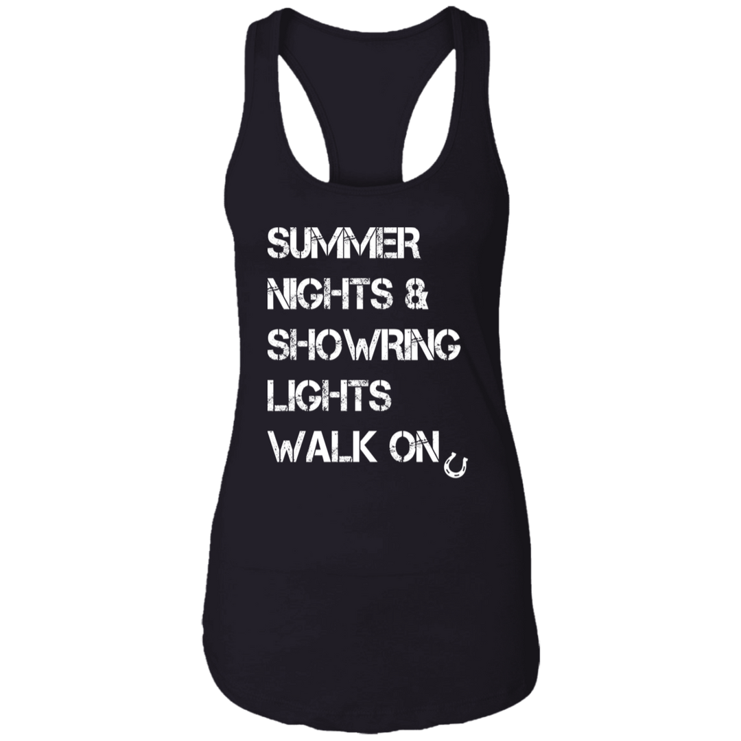Summer Nights Showring Lights Walk On NL1533 Ladies Ideal Racerback Tank