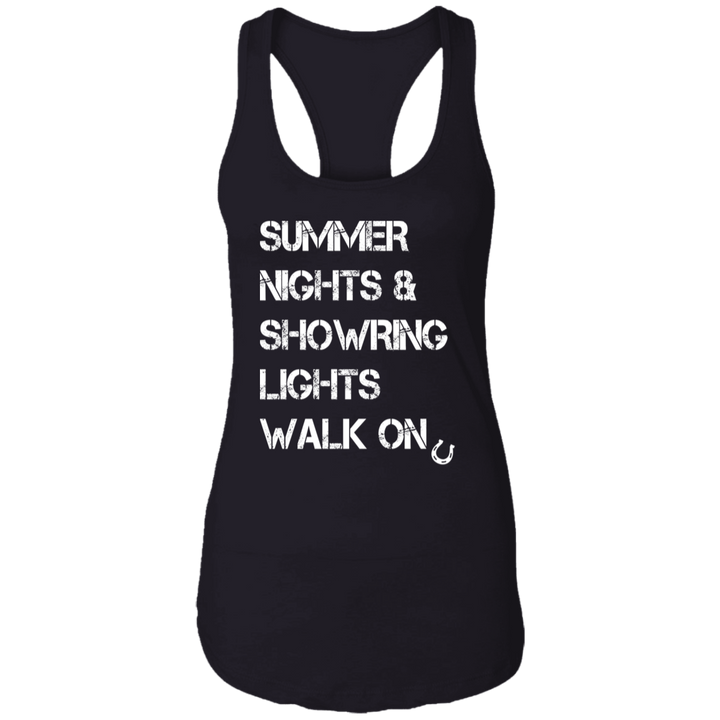 Summer Nights Showring Lights Walk On NL1533 Ladies Ideal Racerback Tank