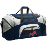 TENNESSEE WALKING HORSE DESIGN 3 JMD (RED PLAID) BG99 Colorblock Sport Duffel