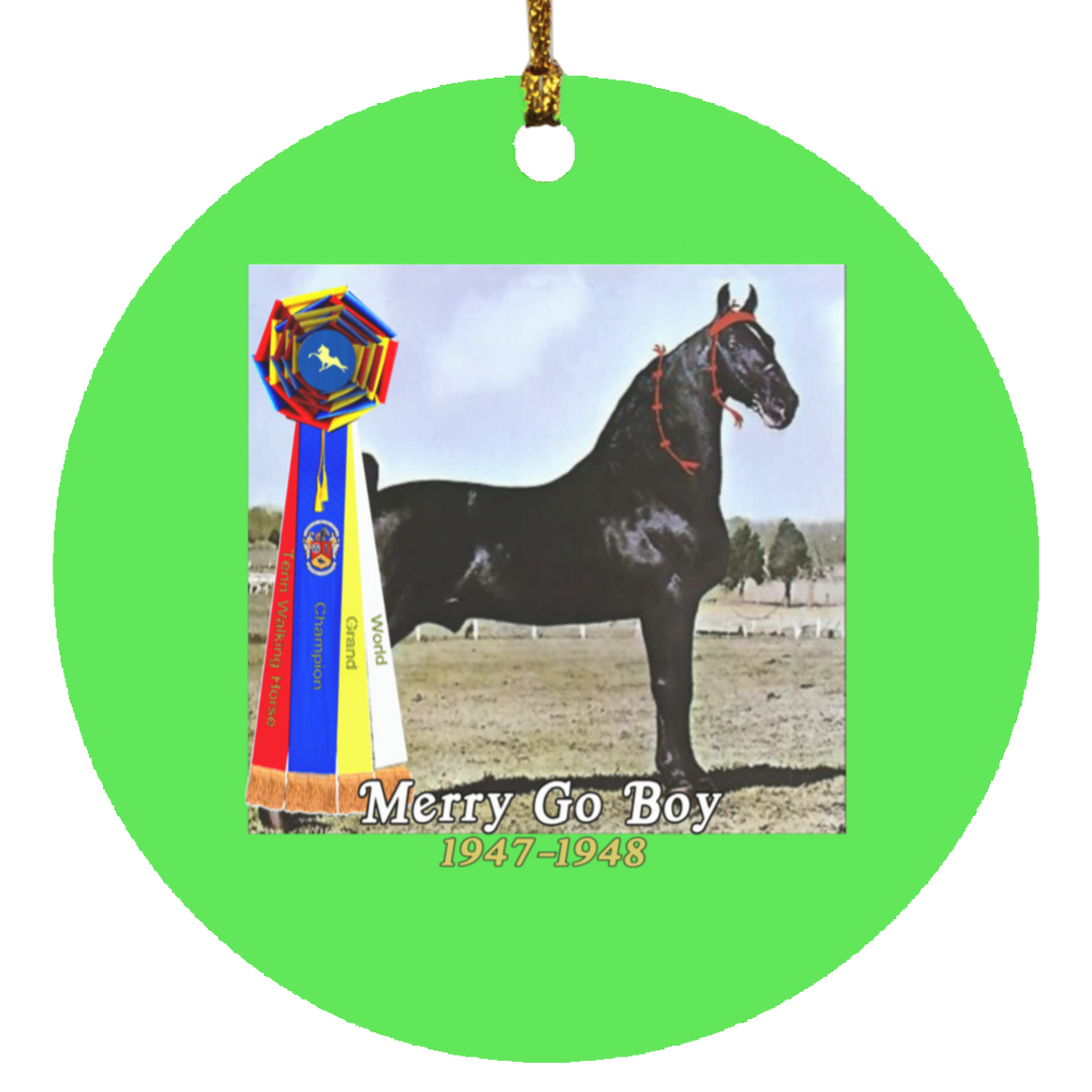 WGC MERRY GO BOY SUBORNC Circle Ornament