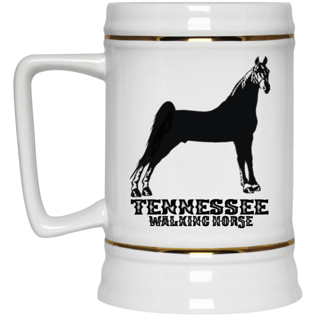 TENNESSEE WALKING HORSE STANDING 22217 Beer Stein 22oz.