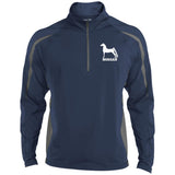 Morgan ST851 Men/Women's Sport Wicking Colorblock 1/2 Zip