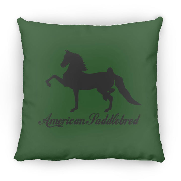 American Saddlebred 2 (black) ZP14 Small Square Pillow