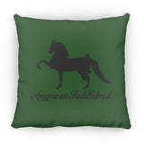 American Saddlebred 2 (black) ZP14 Small Square Pillow