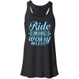 RIDE MORE WORRY LESS B8800 Flowy Racerback Tank