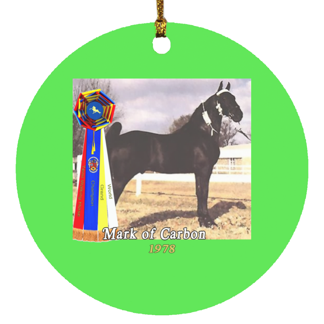 WGC MARK OF CARBON SUBORNC Circle Ornament