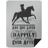 SHE LIVED HAPPILY EVER AFTER BLANKET TWH PLEASURE BSHL Premium Black Sherpa Blanket 60x80