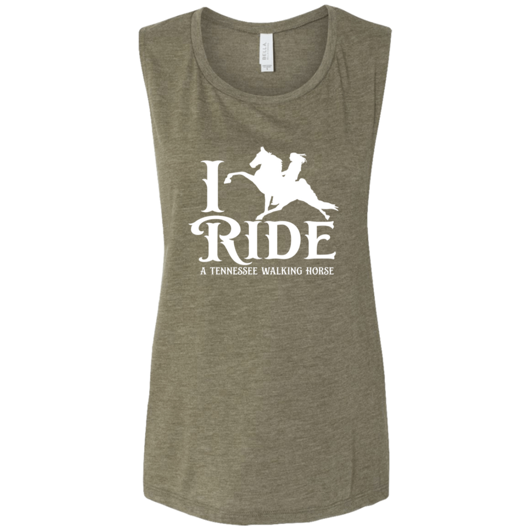 I RIDE A WALKING HORSE B (WHITE) B8803 Ladies&