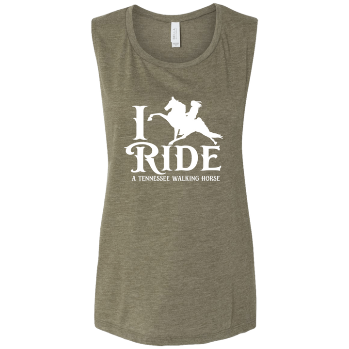 I RIDE A WALKING HORSE B (WHITE) B8803 Ladies&