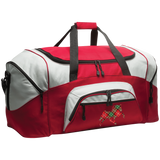 TENNESSEE WALKING HORSE DESIGN 3 JMD (RED PLAID) BG99 Colorblock Sport Duffel