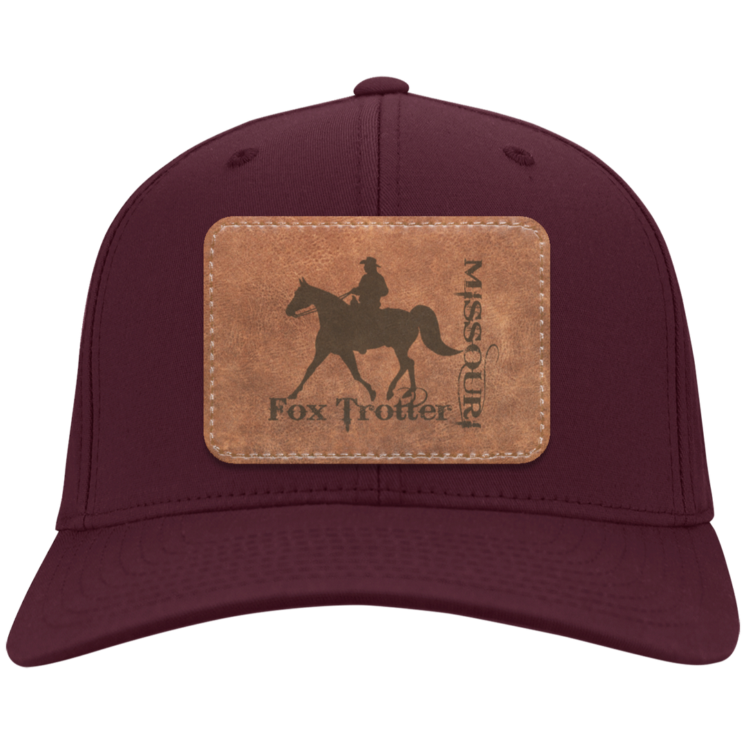 MISSOURI FOX TROTTER ON LEATHER CP80 Twill Cap - Patch