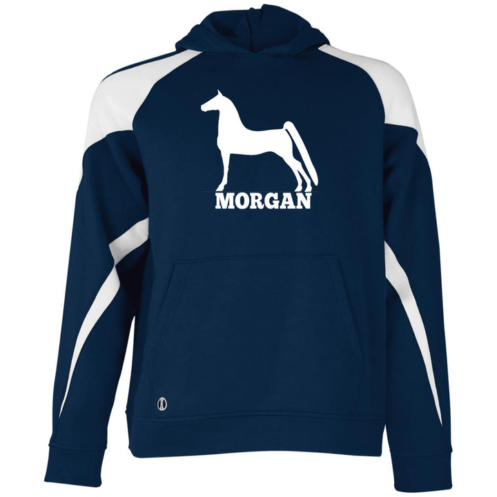 Morgan 229646 Youth Athletic Colorblock Fleece Hoodie
