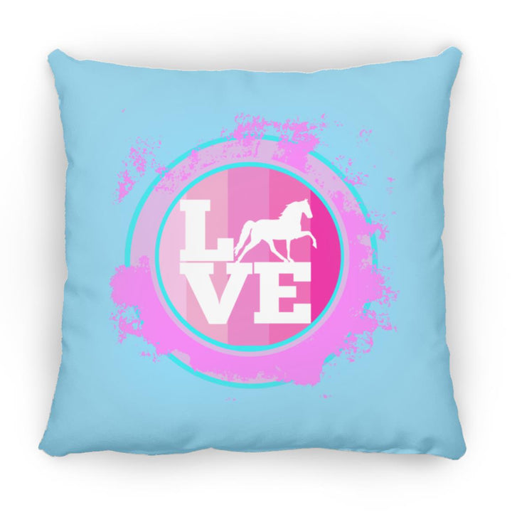 TWH PLEASURE BLEACH SPLATTER PINK TEAL ZP18 Large Square Pillow