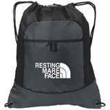 RESTING MARE FACE (white) BG611 Pocket Cinch Pack