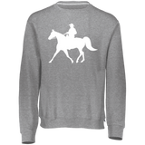 Missouri Fox Trotter WITH MALE RIDER WHITE 698HBM Dri-Power Fleece Crewneck Sweatshirt
