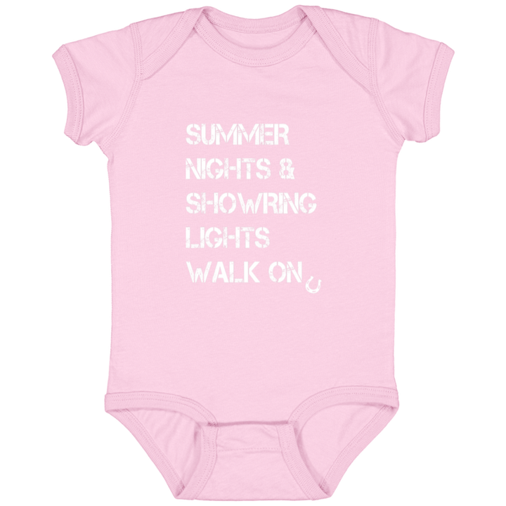 Summer Nights Showring Lights Walk On 4424 Infant Fine Jersey Bodysuit