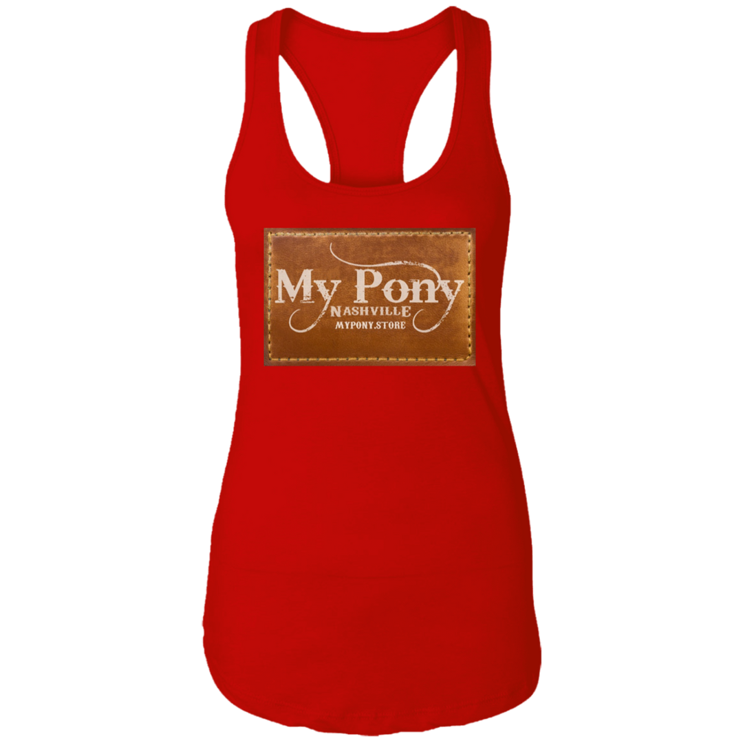 MY PONY NASHVILLE BRAND NL1533 Ladies Ideal Racerback Tank