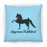 American Saddlebred 2 (black) ZP18 Large Square Pillow