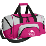 I RIDE AN AMERICAN SADDLEBRED (WHITE) BG99 Colorblock Sport Duffel