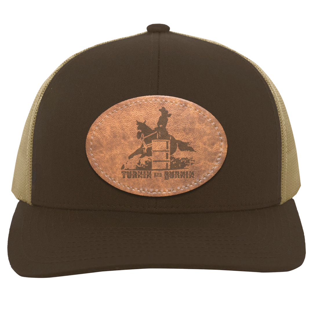 TURNIN AND BURNIN ON LEATHER 104C Trucker Snap Back - Patch
