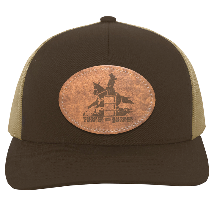 TURNIN AND BURNIN ON LEATHER 104C Trucker Snap Back - Patch