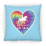 SHE FOUND HER LOVE TWH PLEASURE HEART ZP14 Small Square Pillow