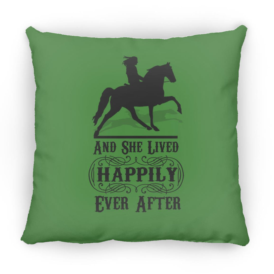 HAPPILY EVER AFTER (TWH Pleasure) Blk ZP14 Small Square Pillow