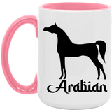 ARABIAN ART TUMBLER 4HORSE AM15OZ 15oz. Accent Mug