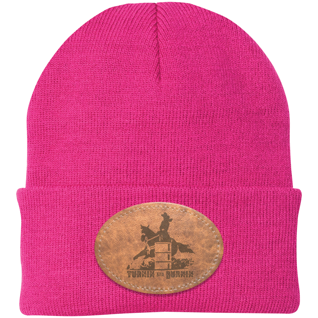 TURNIN AND BURNIN ON LEATHER CP90 Knit Cap - Patch